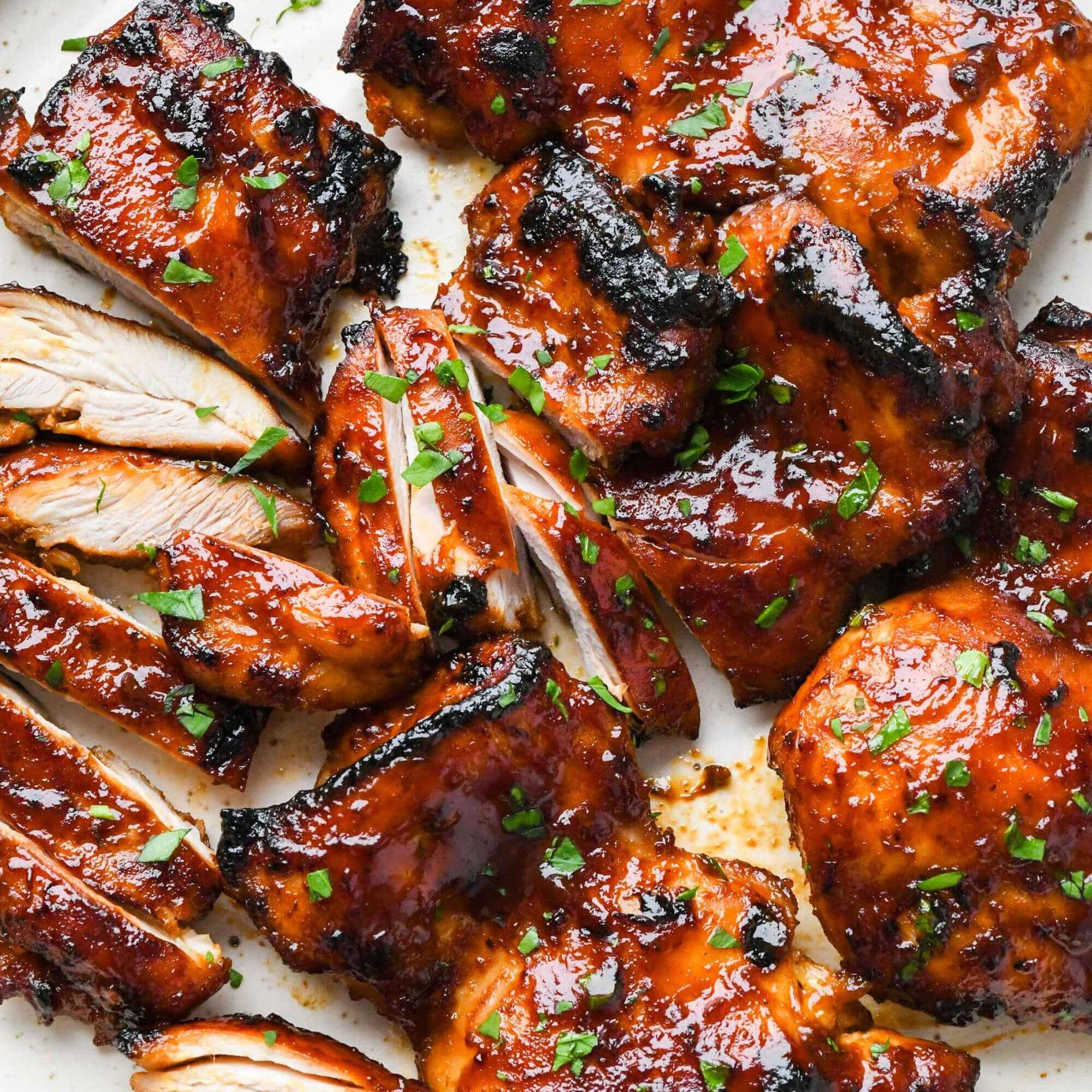 Juicy Barbecued Chicken Thighs Recipe