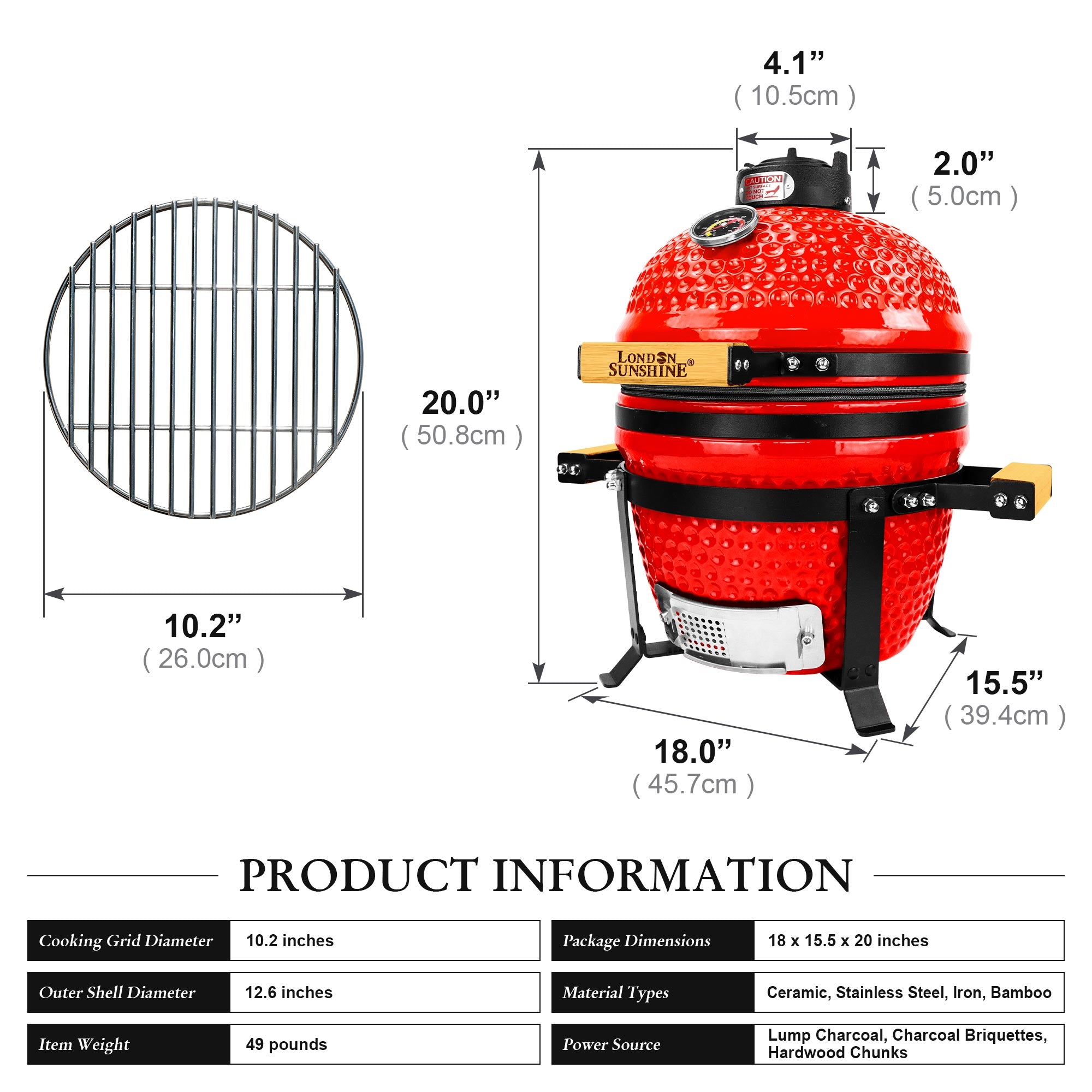 London Sunshine Kamado - La série Cadet - 13