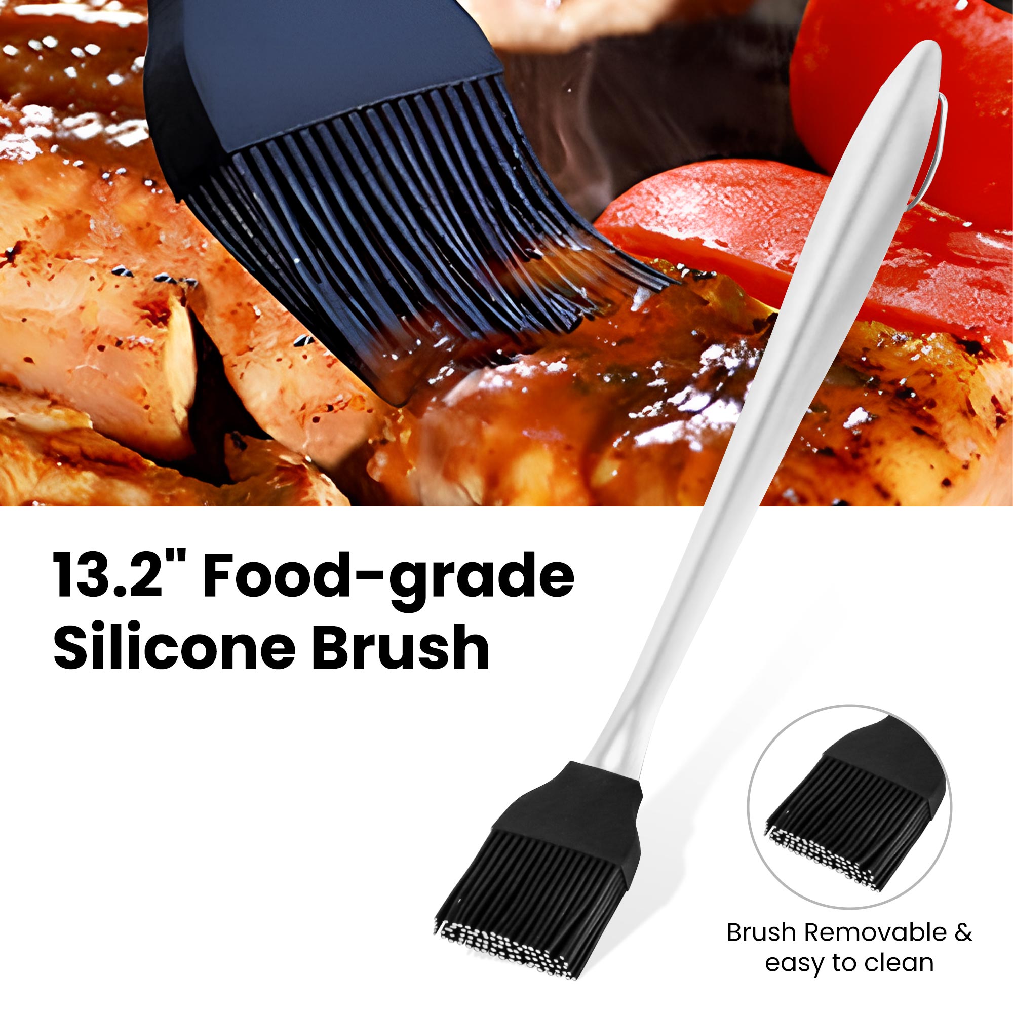 London Sunshine 4-Piece Grill Utensils Set – 13.9