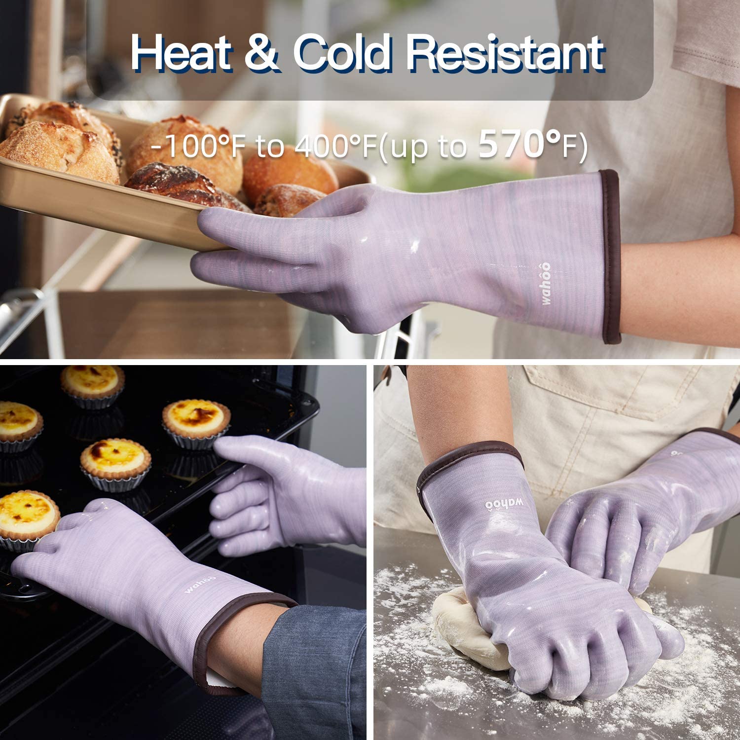 LANON Liquid Silicone Oven Gloves